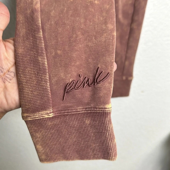 Victoria’s Secret PINK Yoga Women’s XSmall Leggings Brown Acid Wash NWT - Picture 7 of 14